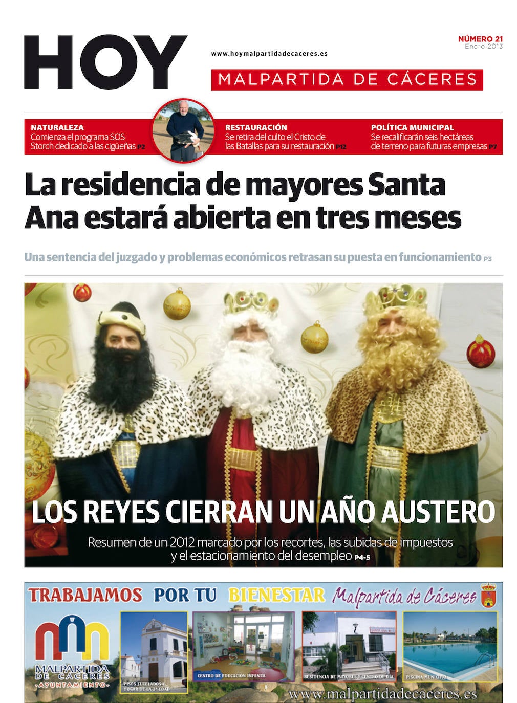Fotos: Malpartida, portada a portada