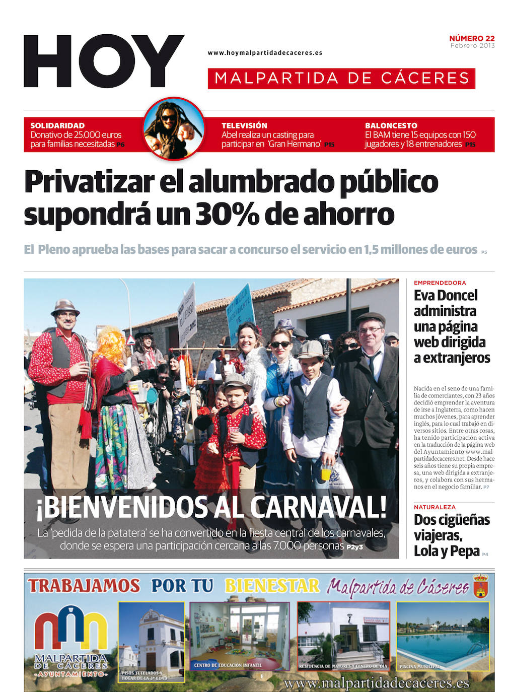 Fotos: Malpartida, portada a portada