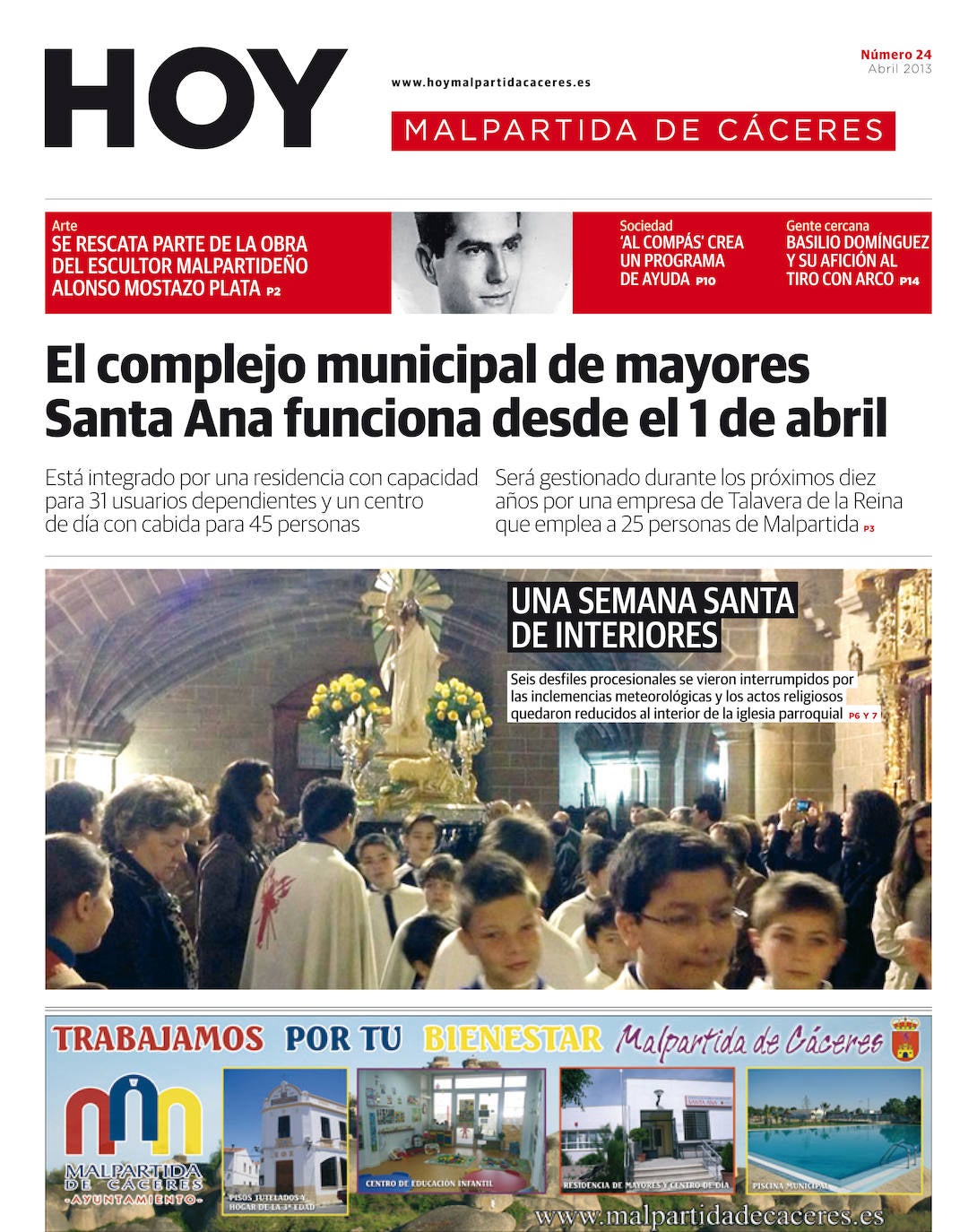 Fotos: Malpartida, portada a portada