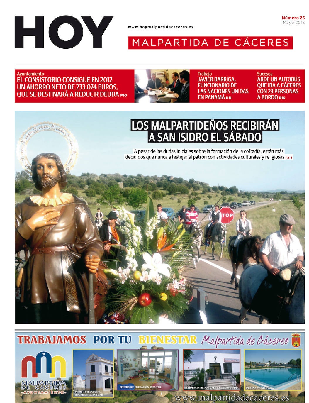 Fotos: Malpartida, portada a portada