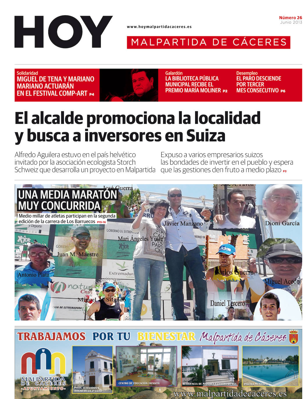 Fotos: Malpartida, portada a portada