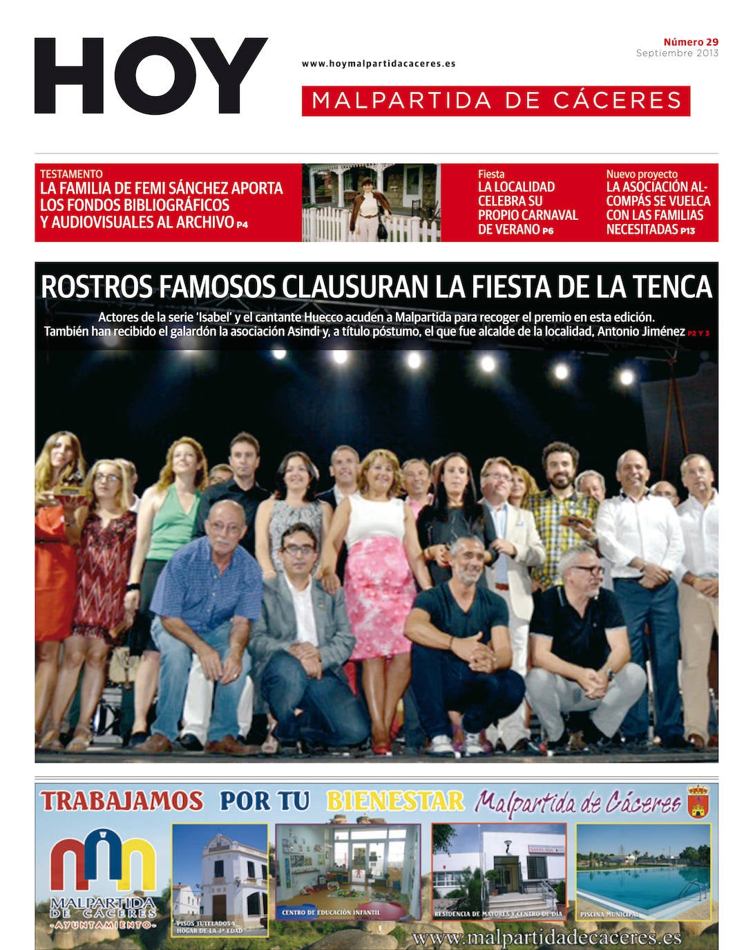 Fotos: Malpartida, portada a portada