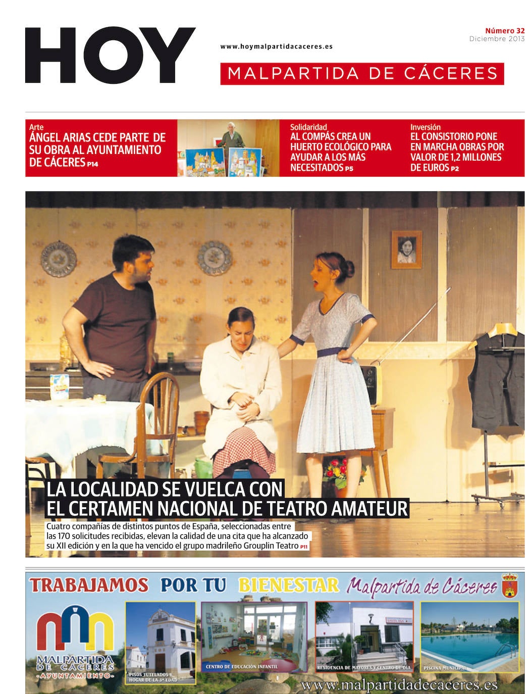 Fotos: Malpartida, portada a portada
