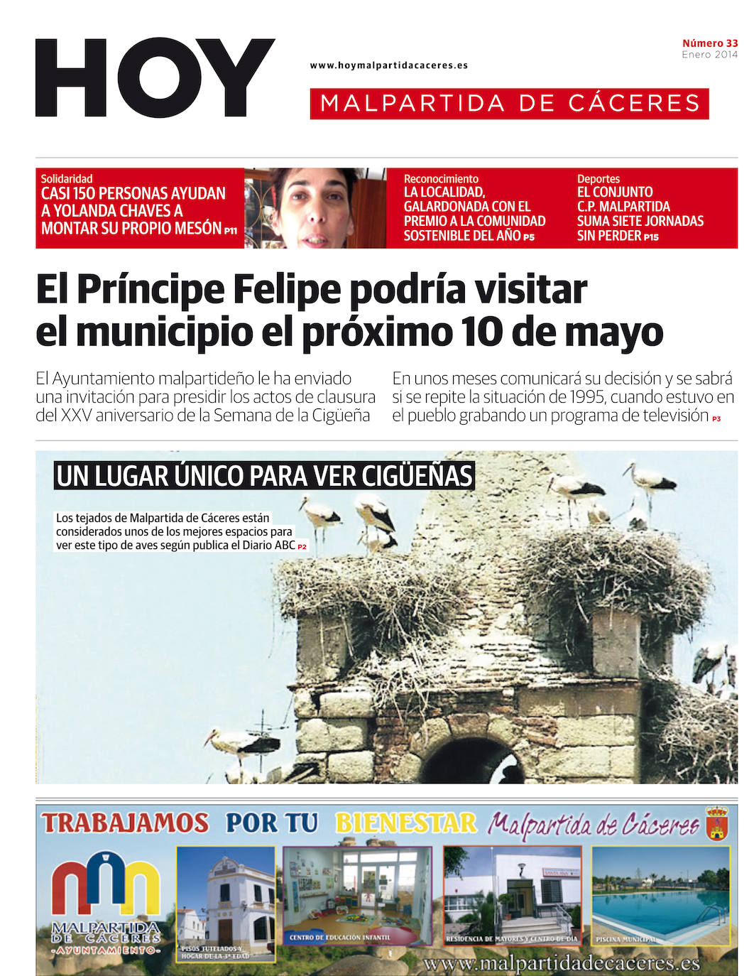 Fotos: Malpartida, portada a portada