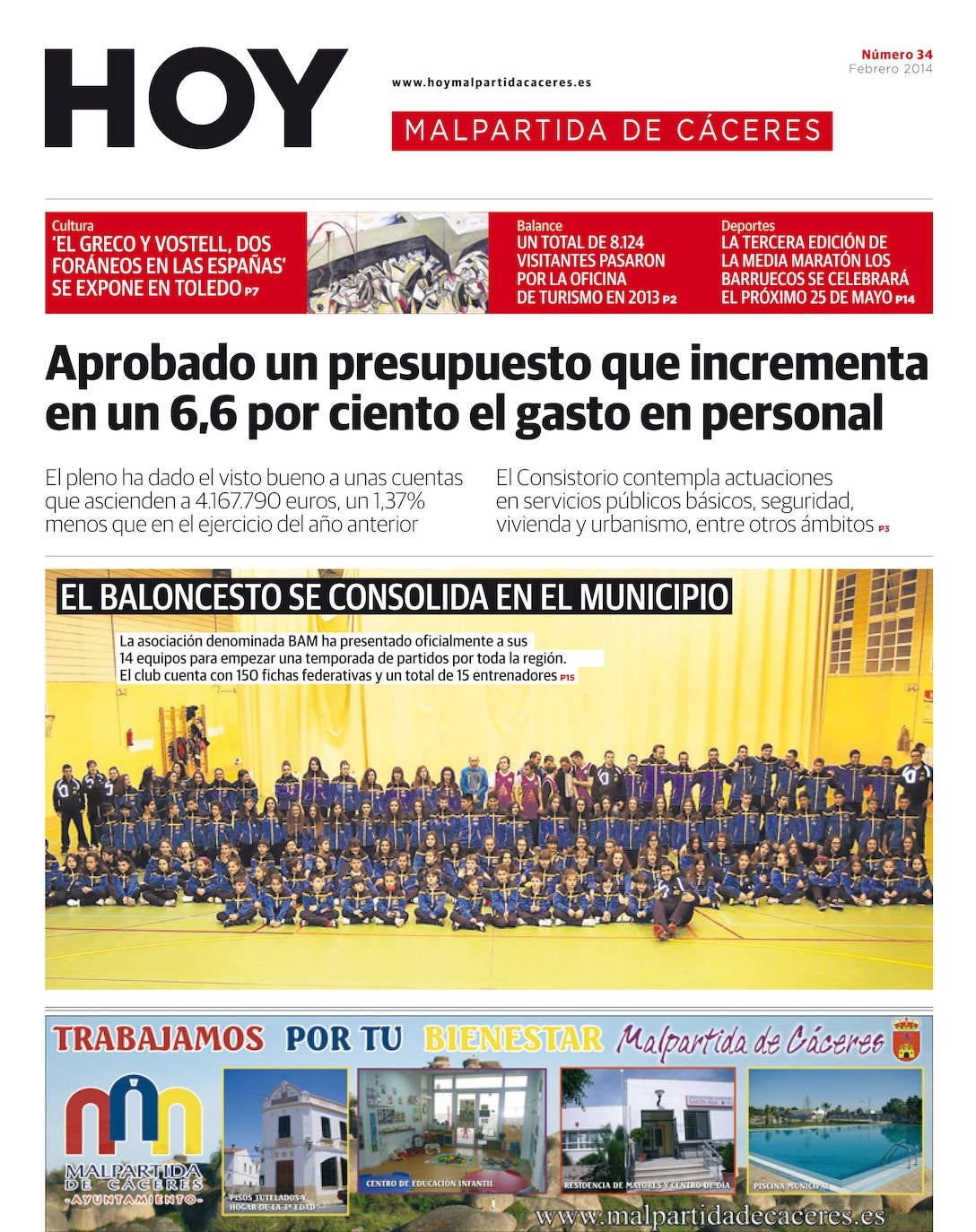 Fotos: Malpartida, portada a portada