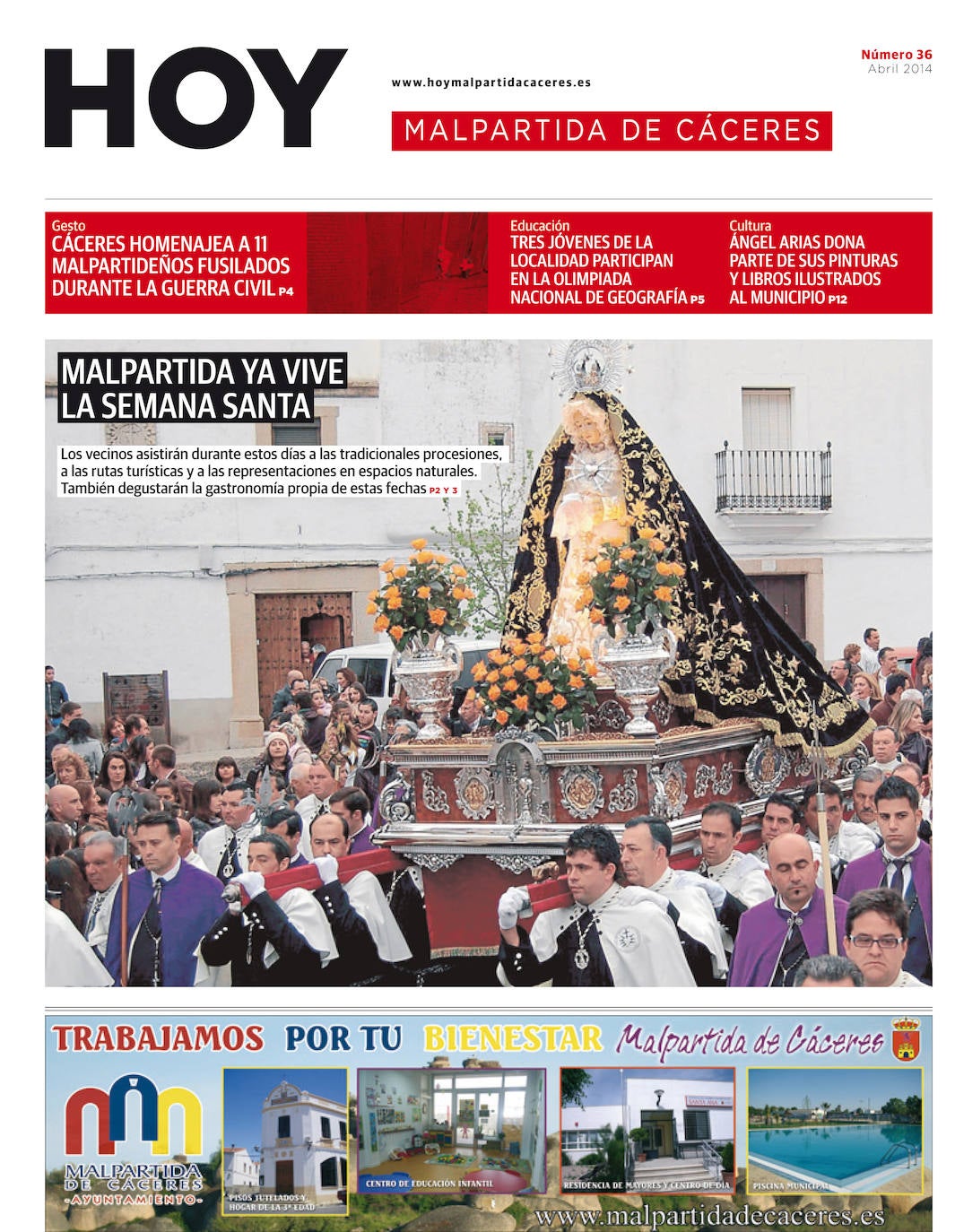 Fotos: Malpartida, portada a portada