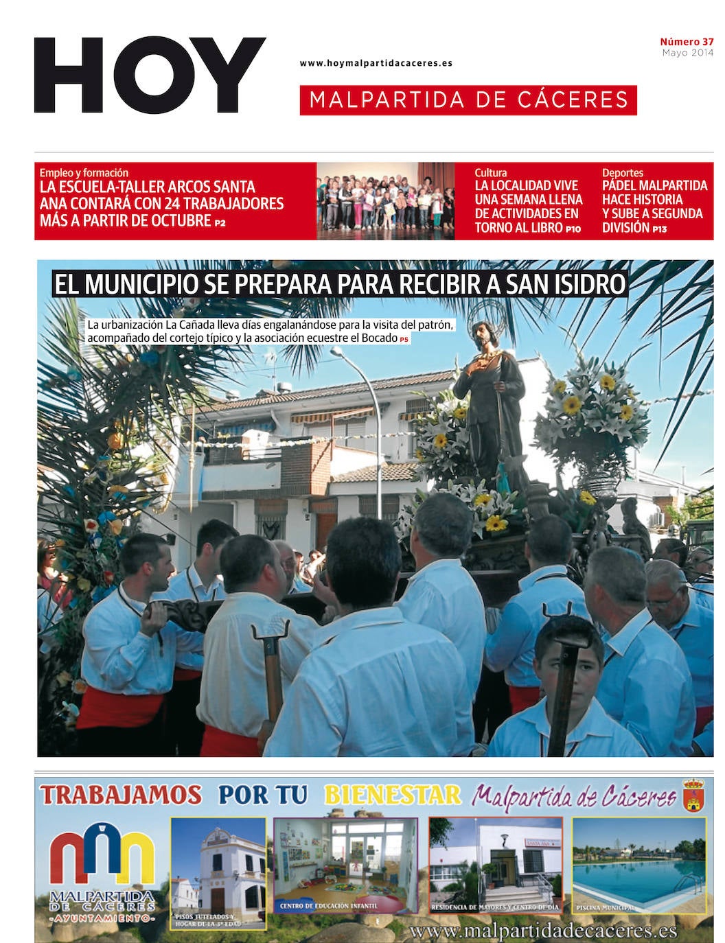 Fotos: Malpartida, portada a portada