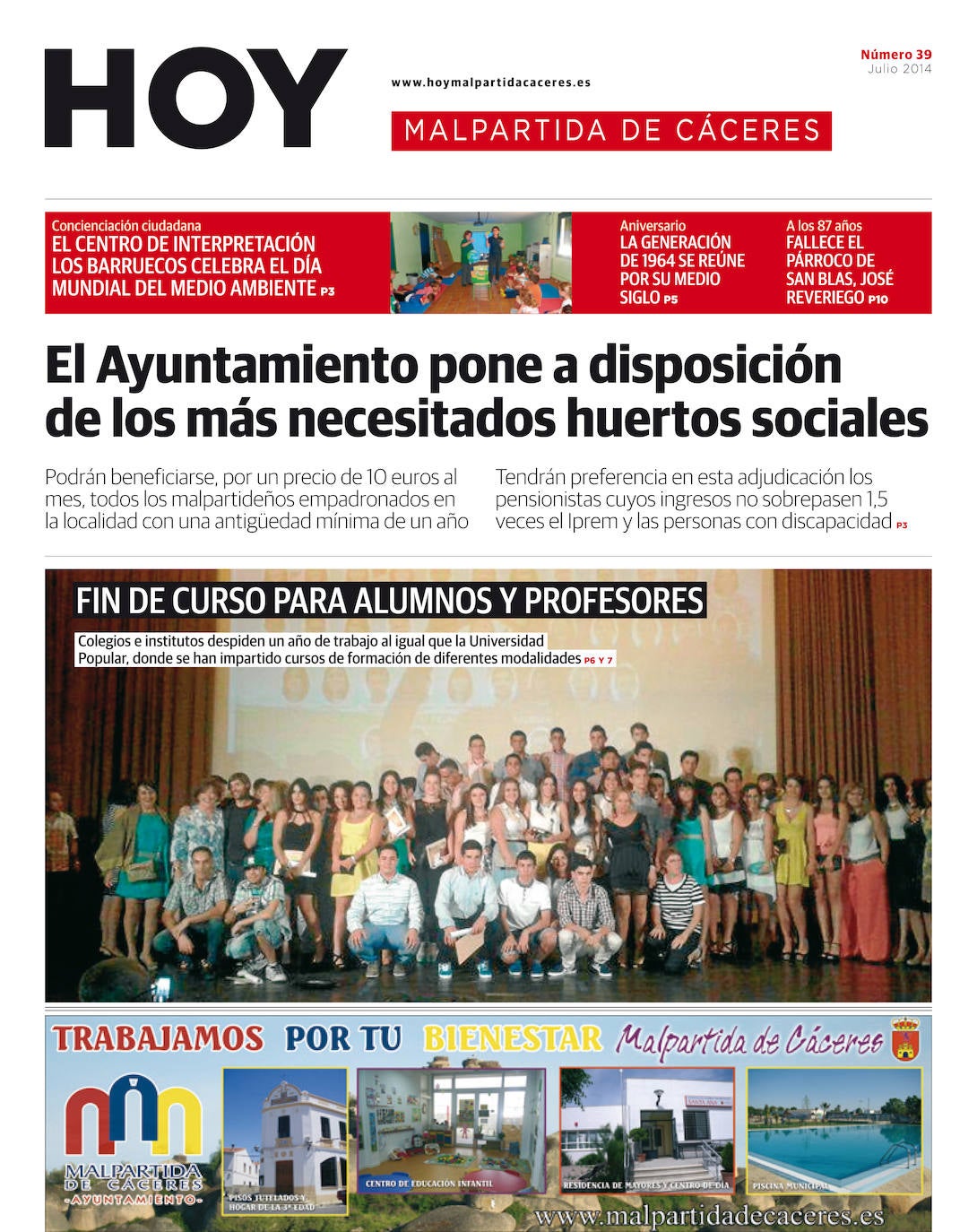 Fotos: Malpartida, portada a portada