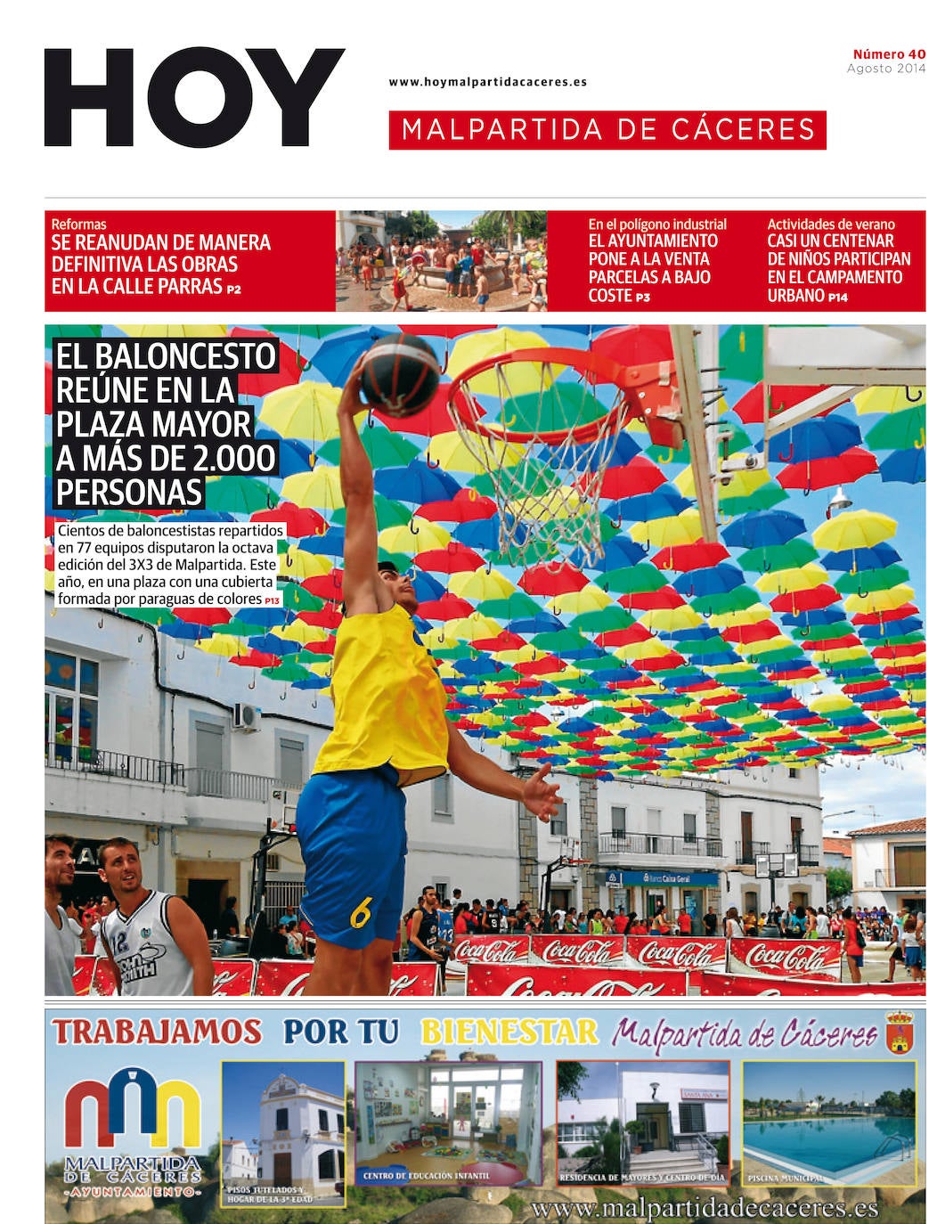 Fotos: Malpartida, portada a portada