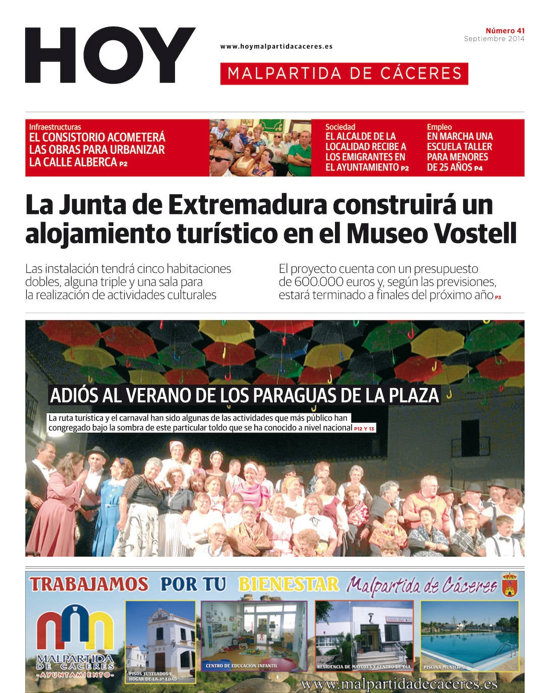 Fotos: Malpartida, portada a portada