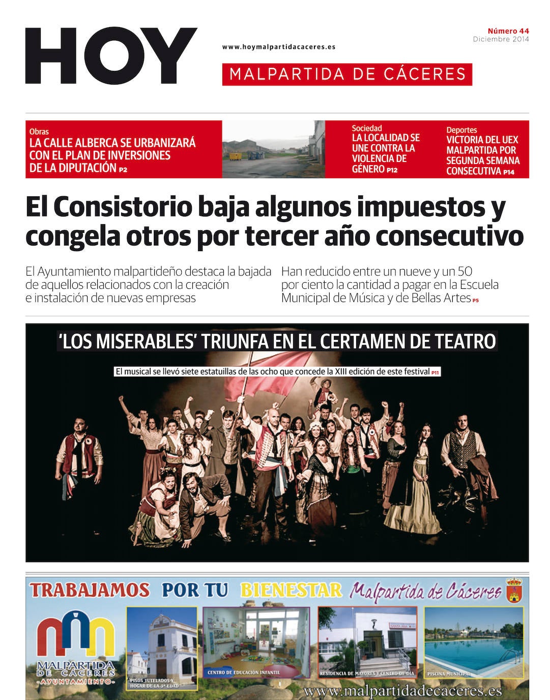 Fotos: Malpartida, portada a portada