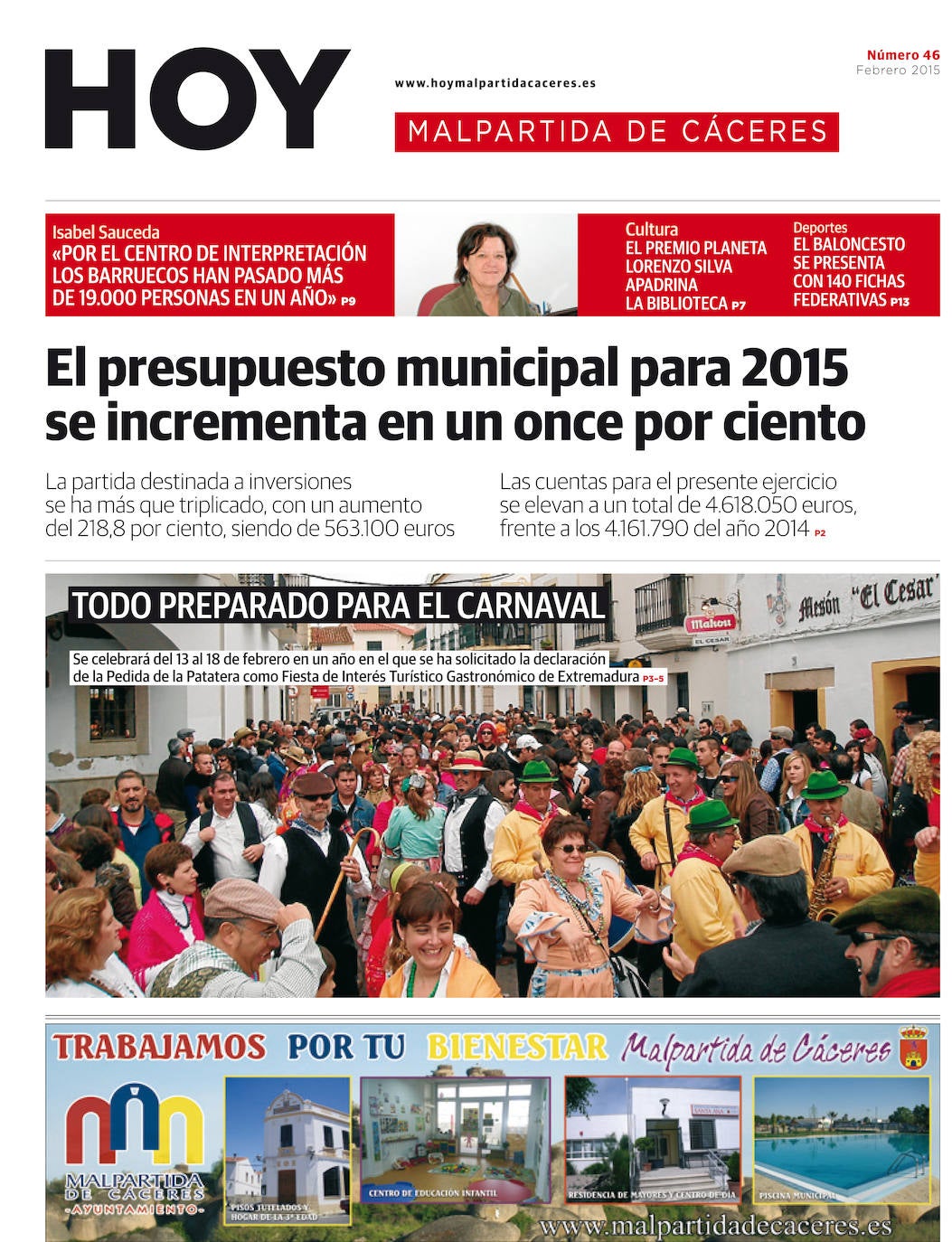 Fotos: Malpartida, portada a portada