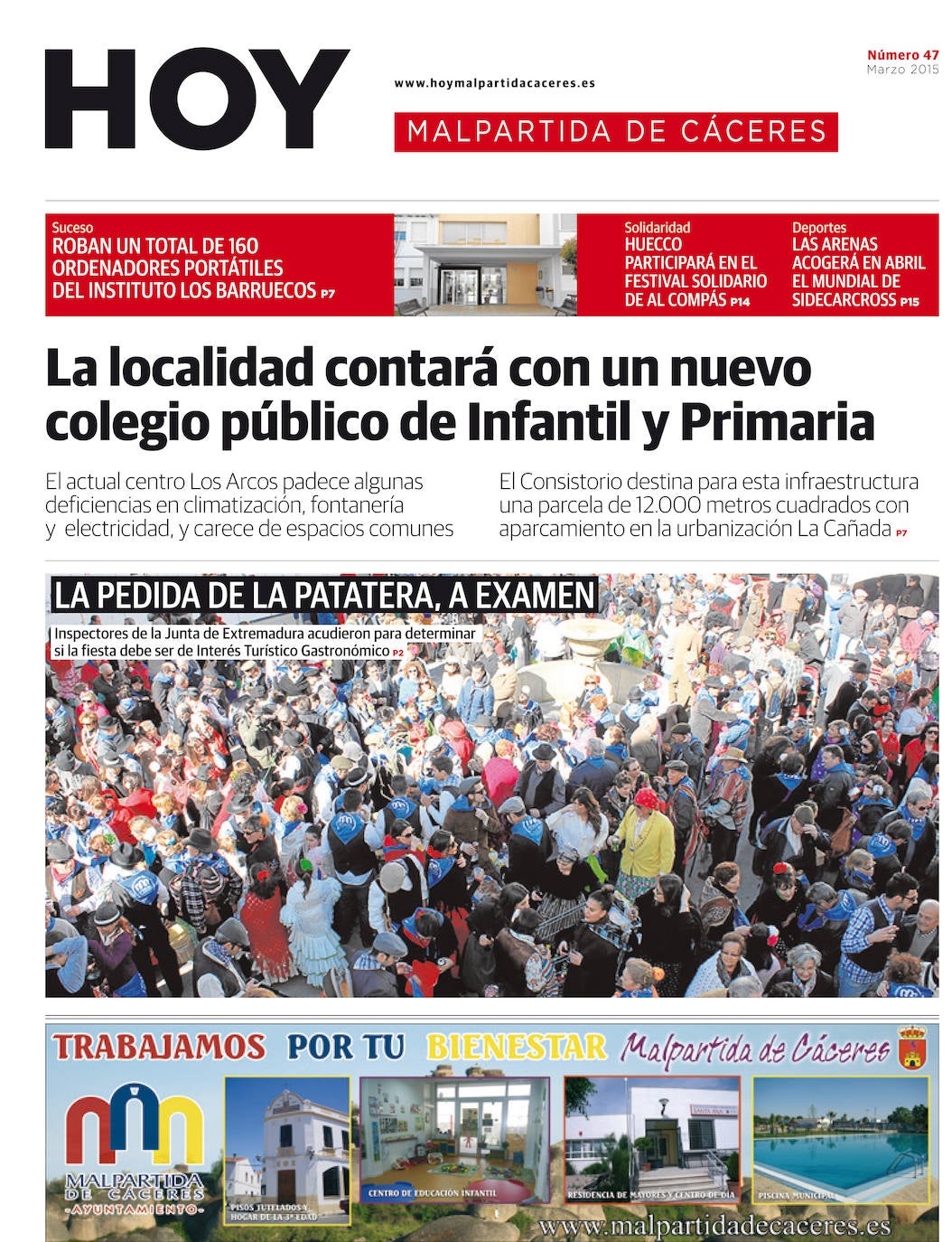 Fotos: Malpartida, portada a portada