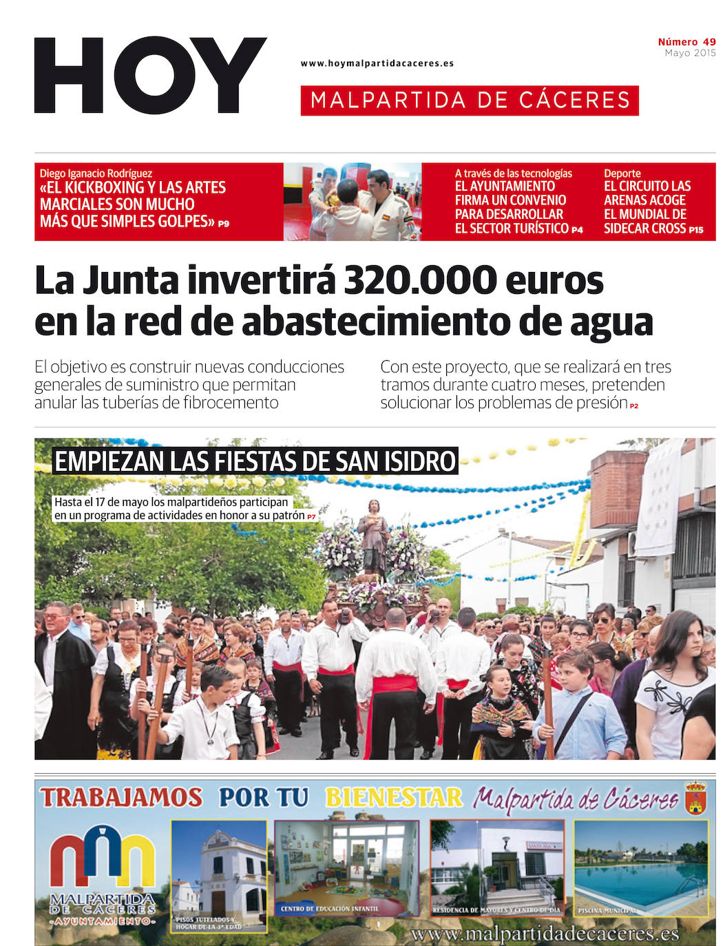 Fotos: Malpartida, portada a portada