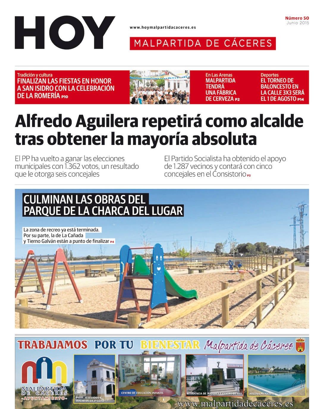 Fotos: Malpartida, portada a portada