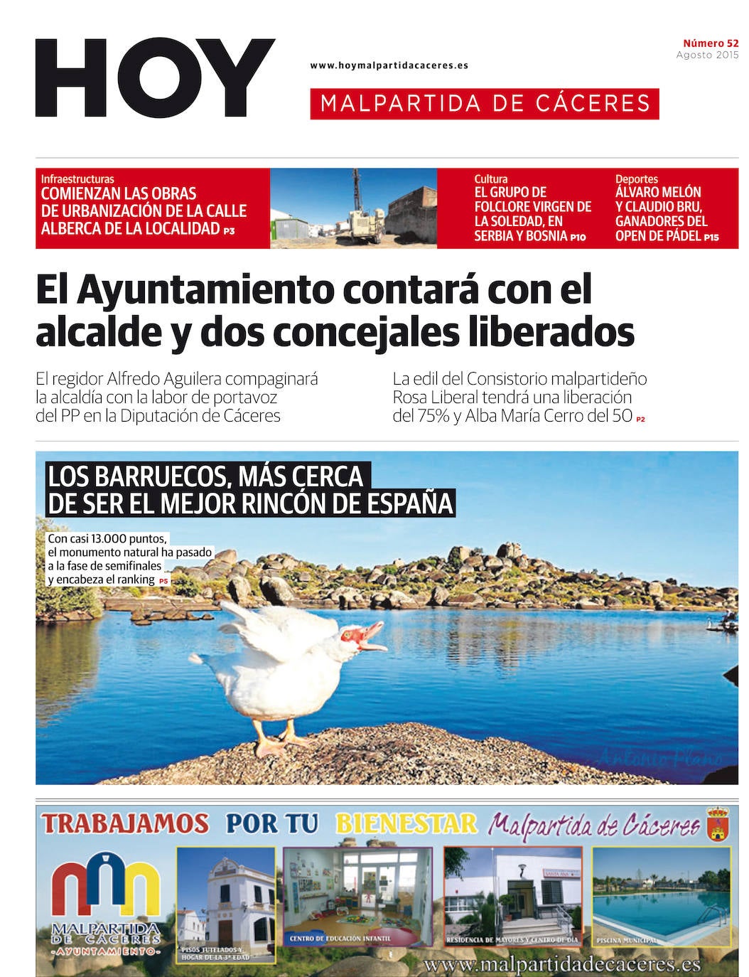 Fotos: Malpartida, portada a portada