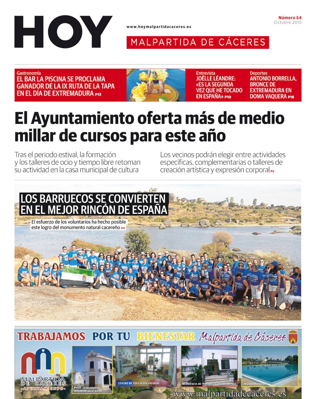 Fotos: Malpartida, portada a portada