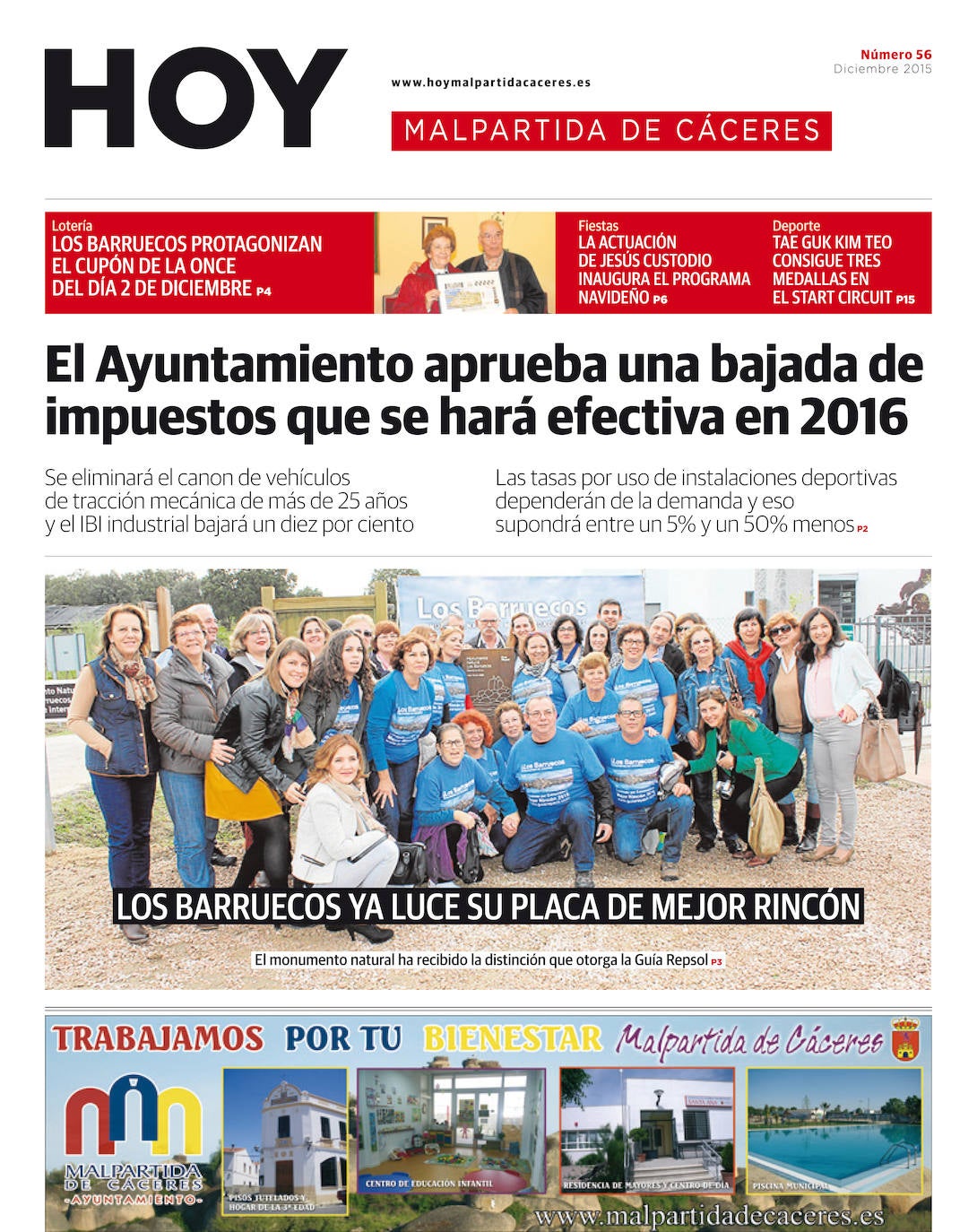 Fotos: Malpartida, portada a portada