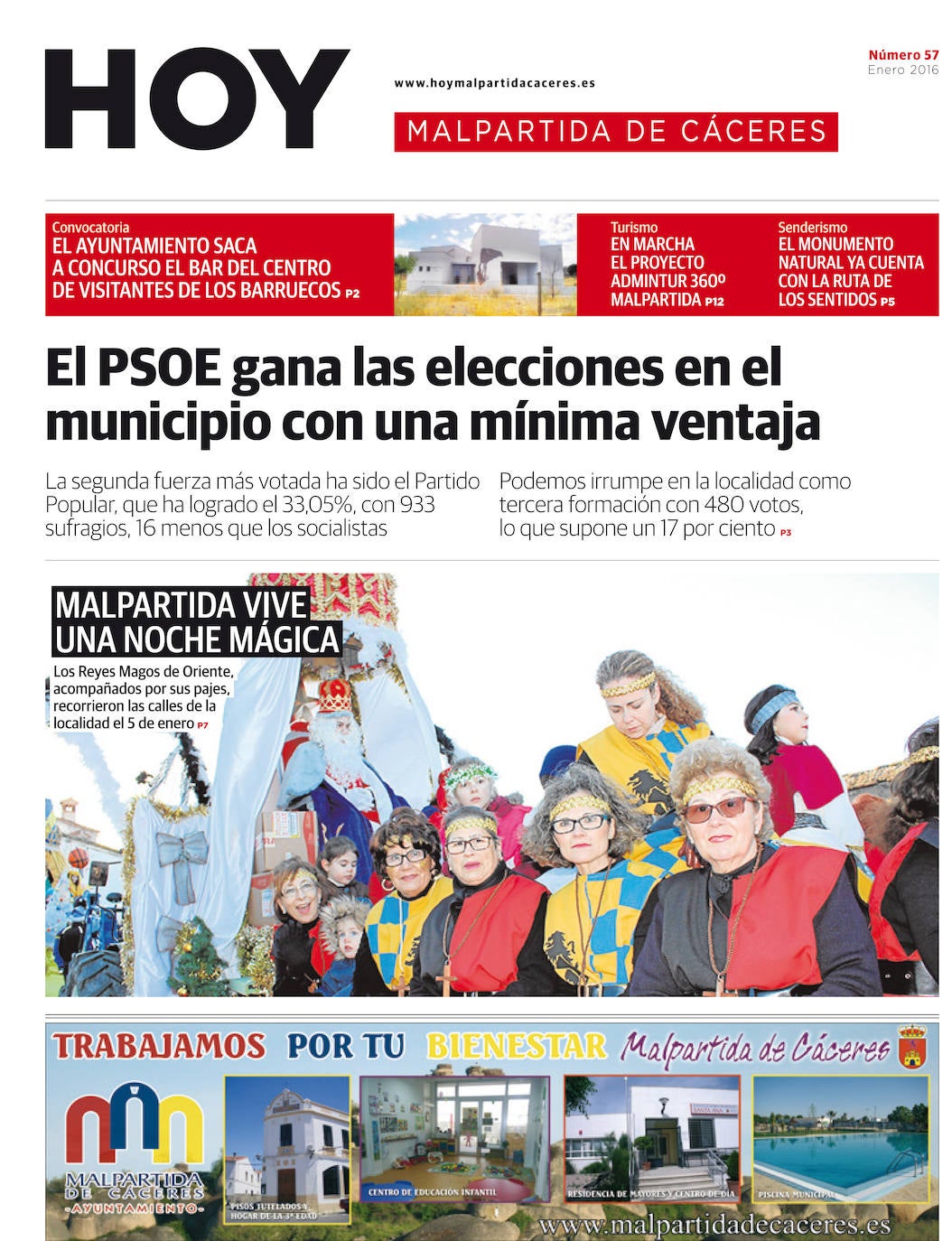 Fotos: Malpartida, portada a portada