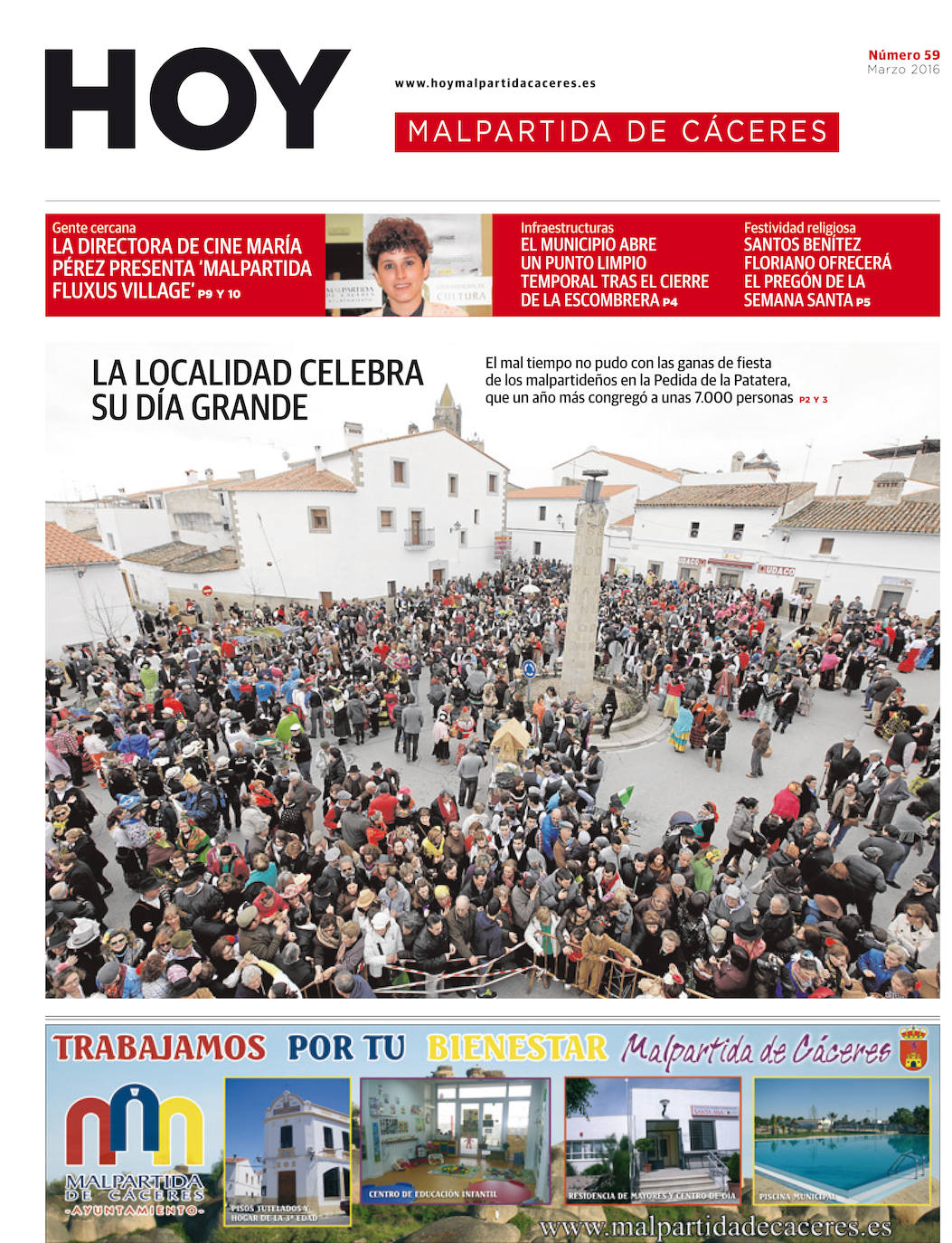 Fotos: Malpartida, portada a portada