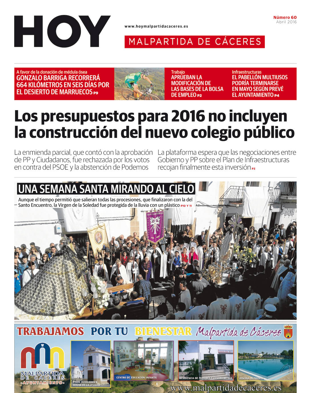 Fotos: Malpartida, portada a portada