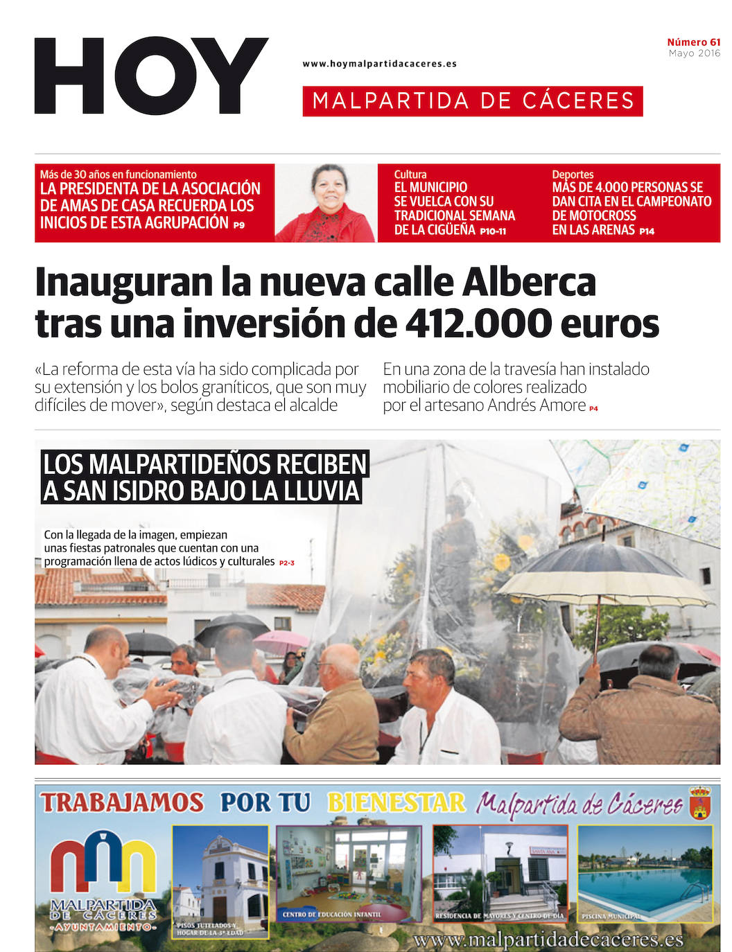 Fotos: Malpartida, portada a portada