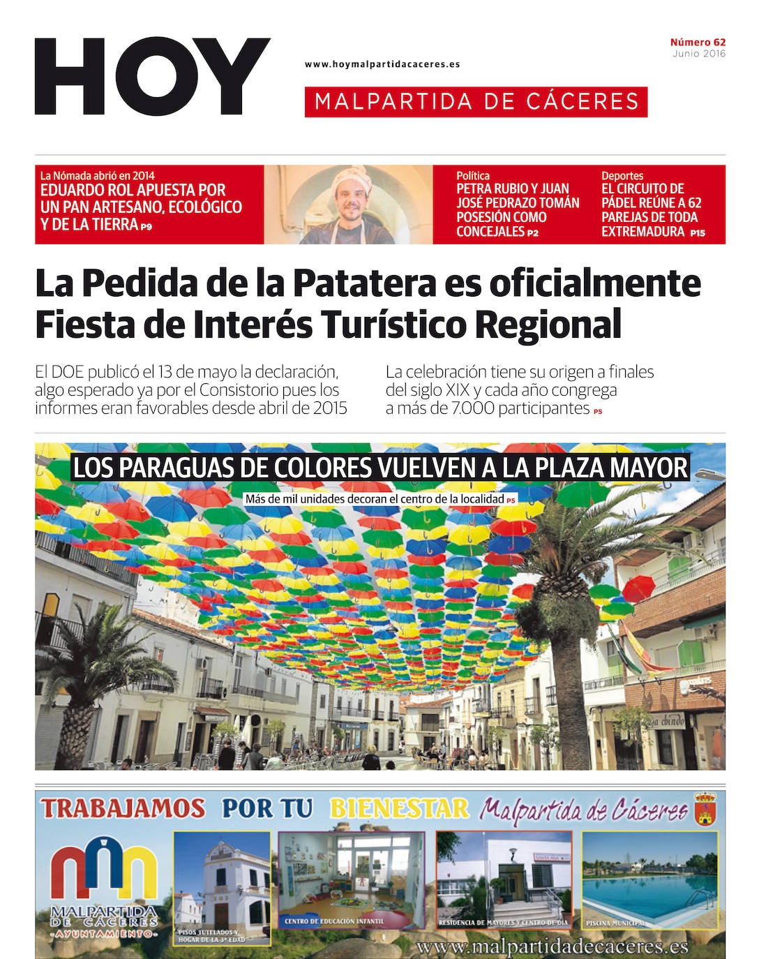 Fotos: Malpartida, portada a portada
