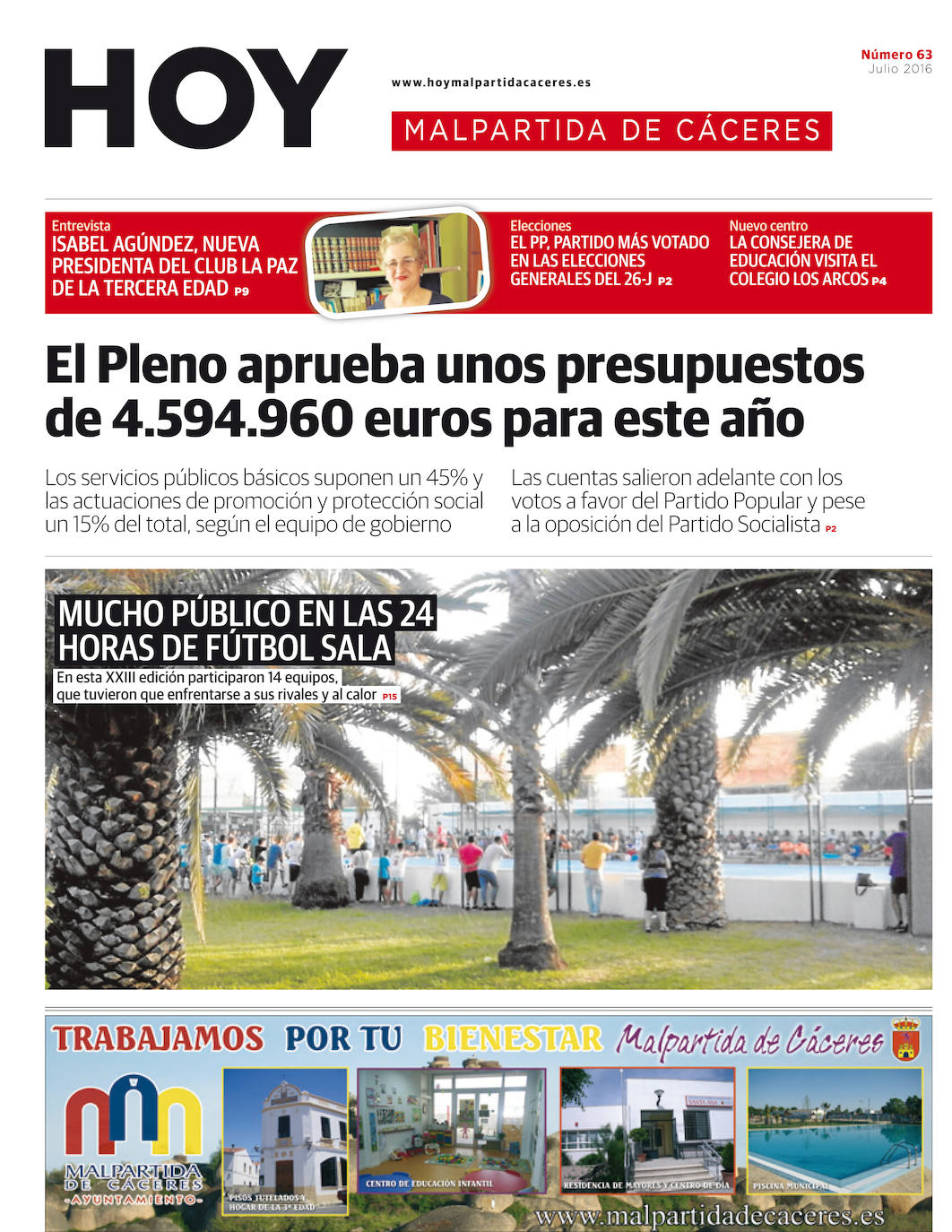 Fotos: Malpartida, portada a portada