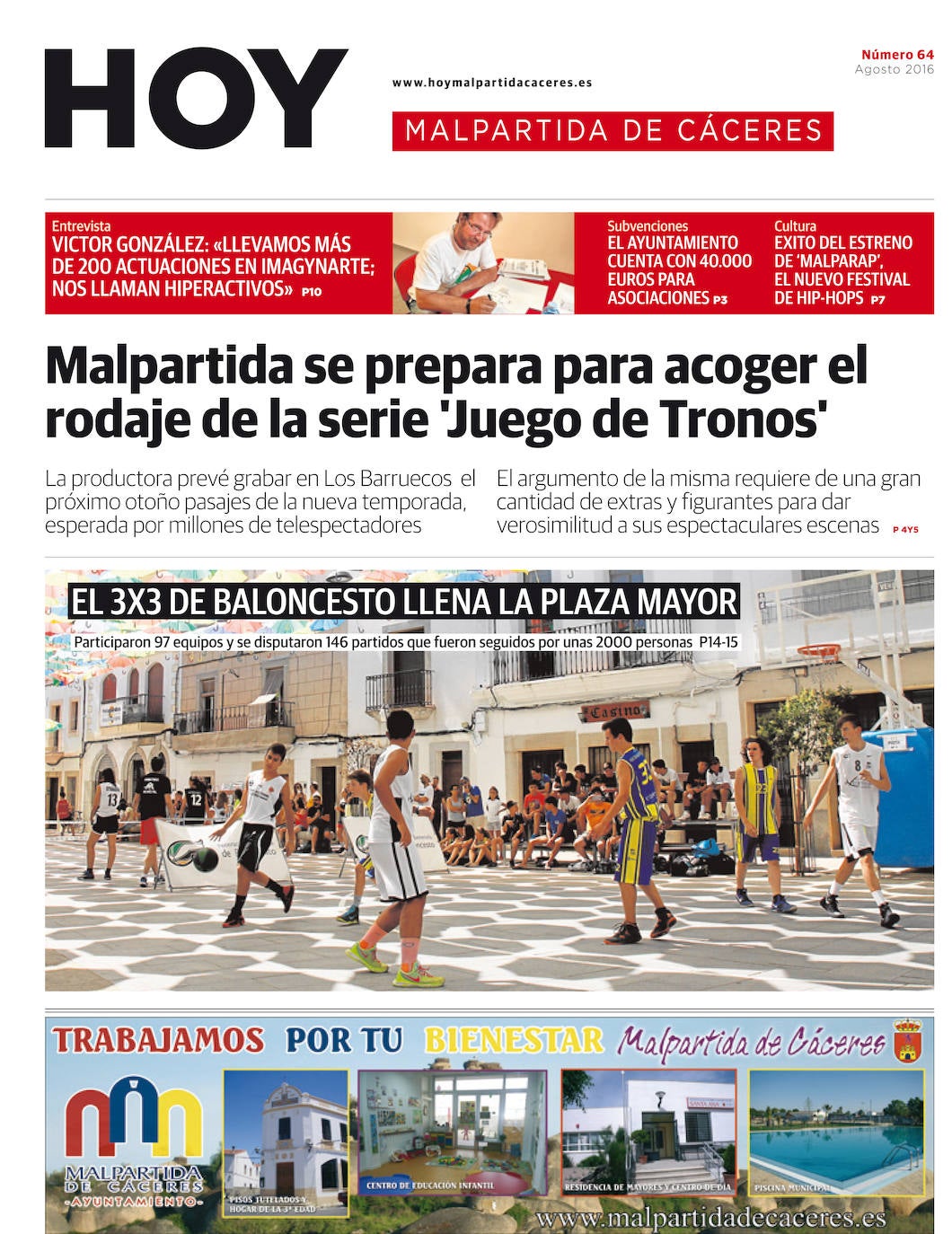 Fotos: Malpartida, portada a portada