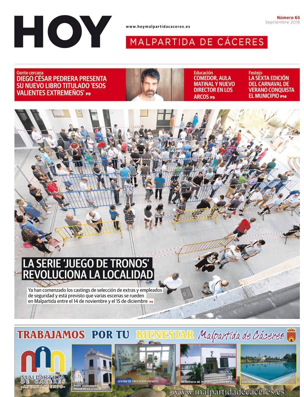Fotos: Malpartida, portada a portada