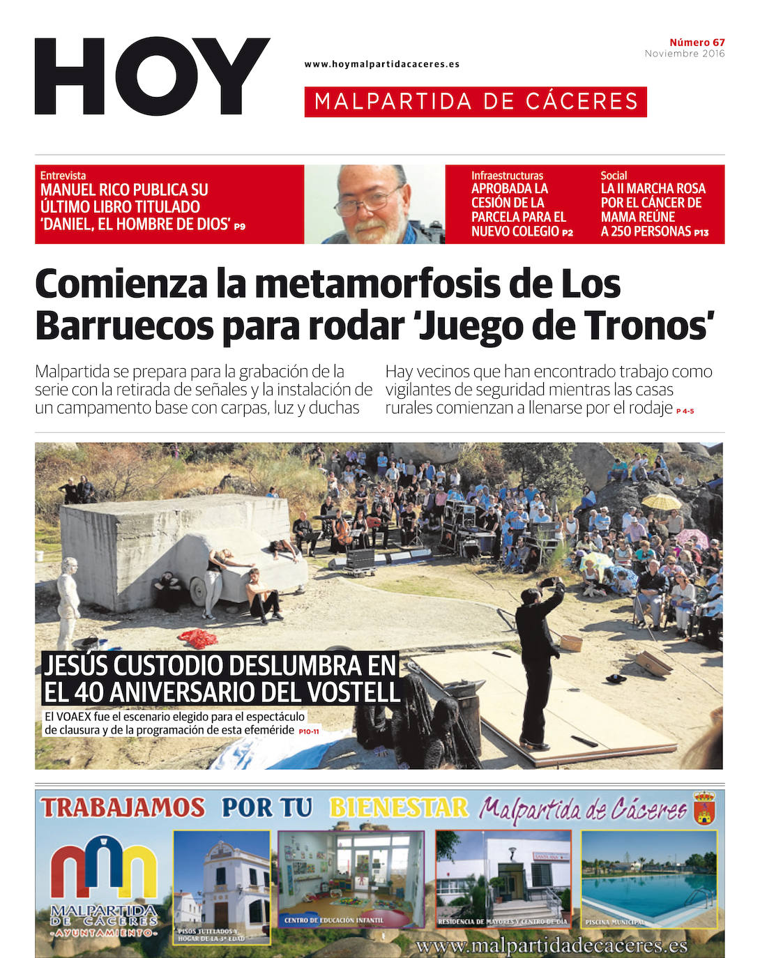 Fotos: Malpartida, portada a portada
