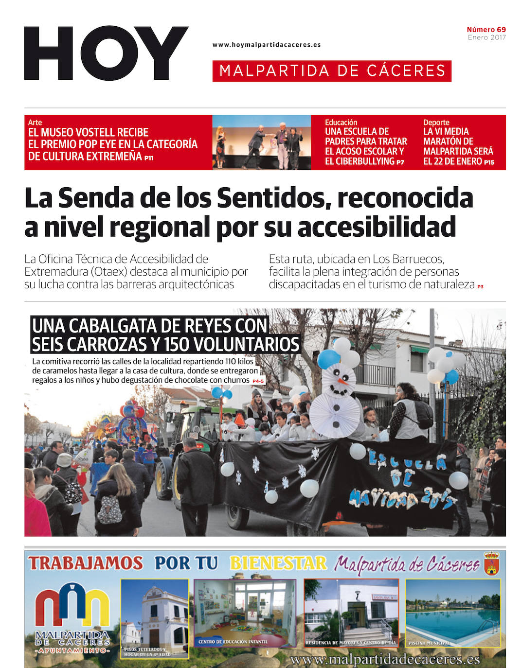 Fotos: Malpartida, portada a portada