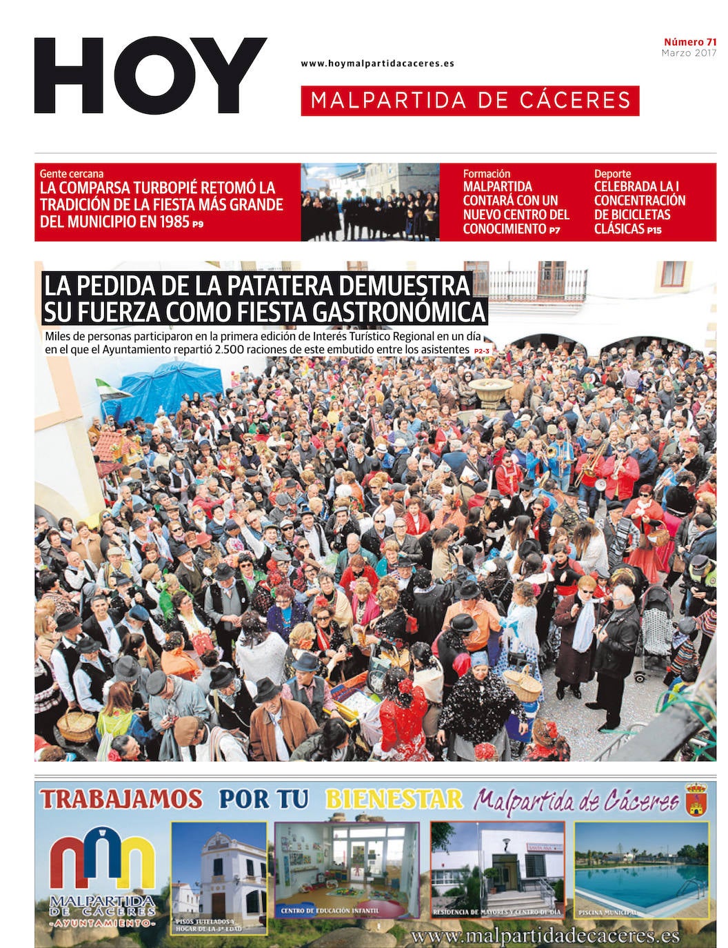 Fotos: Malpartida, portada a portada