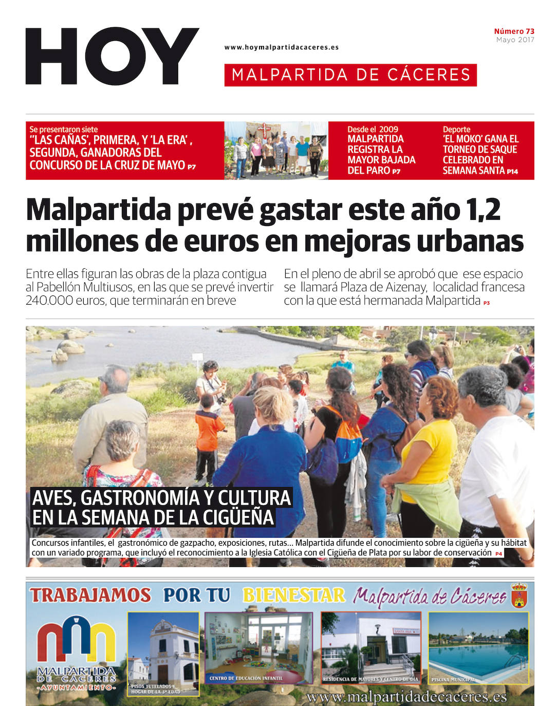 Fotos: Malpartida, portada a portada