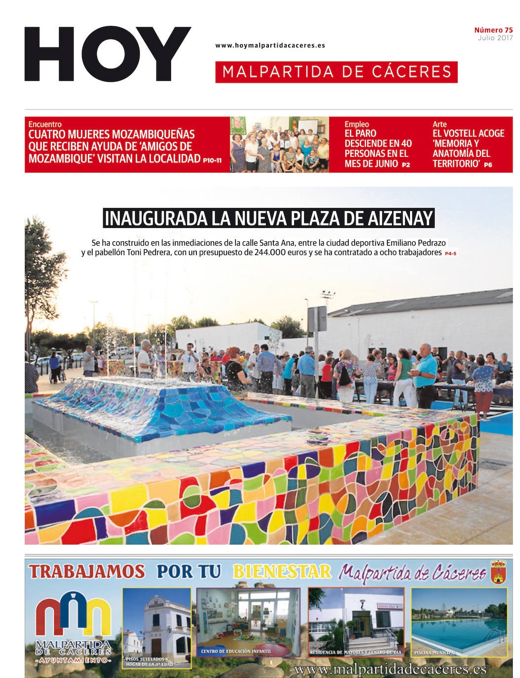 Fotos: Malpartida, portada a portada
