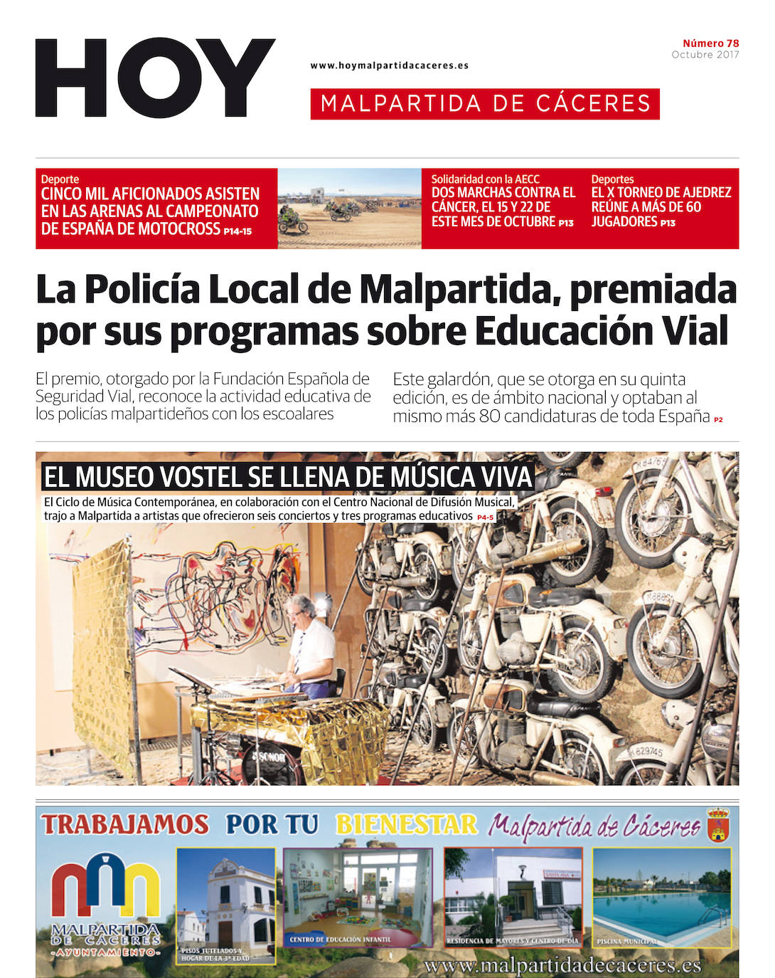 Fotos: Malpartida, portada a portada