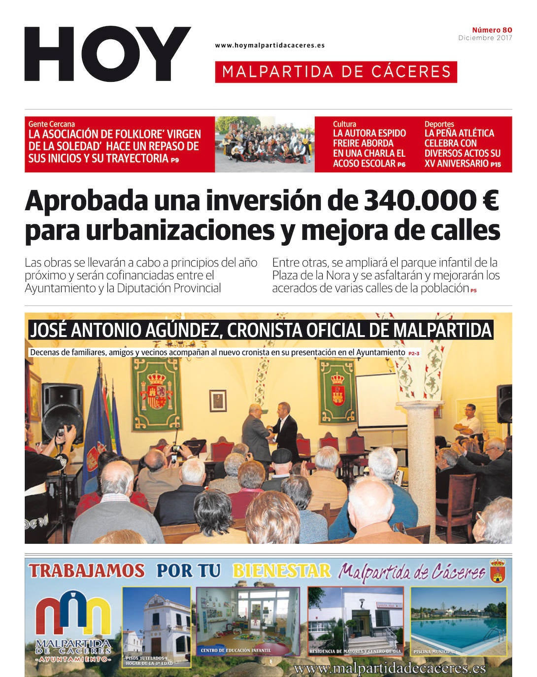 Fotos: Malpartida, portada a portada