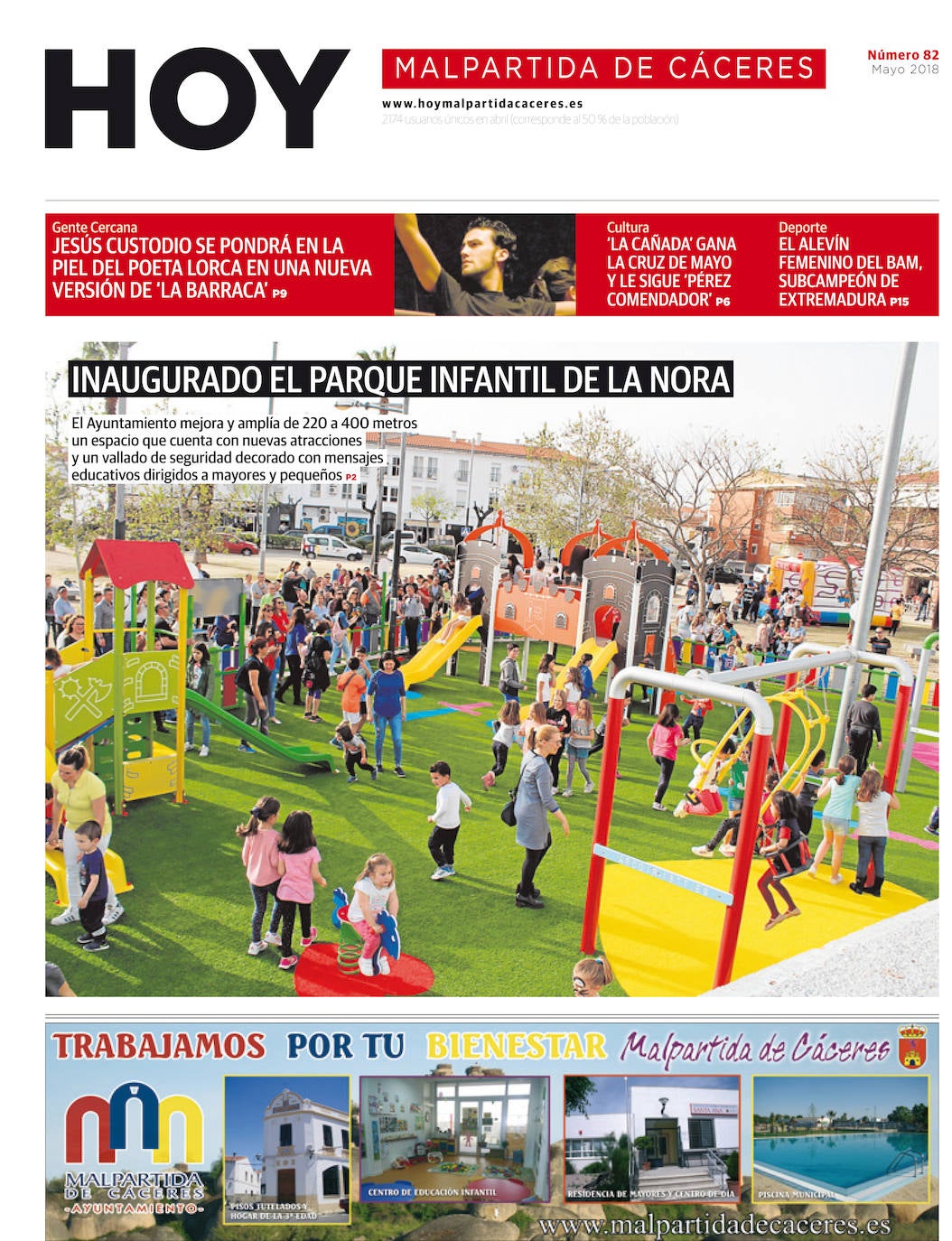 Fotos: Malpartida, portada a portada