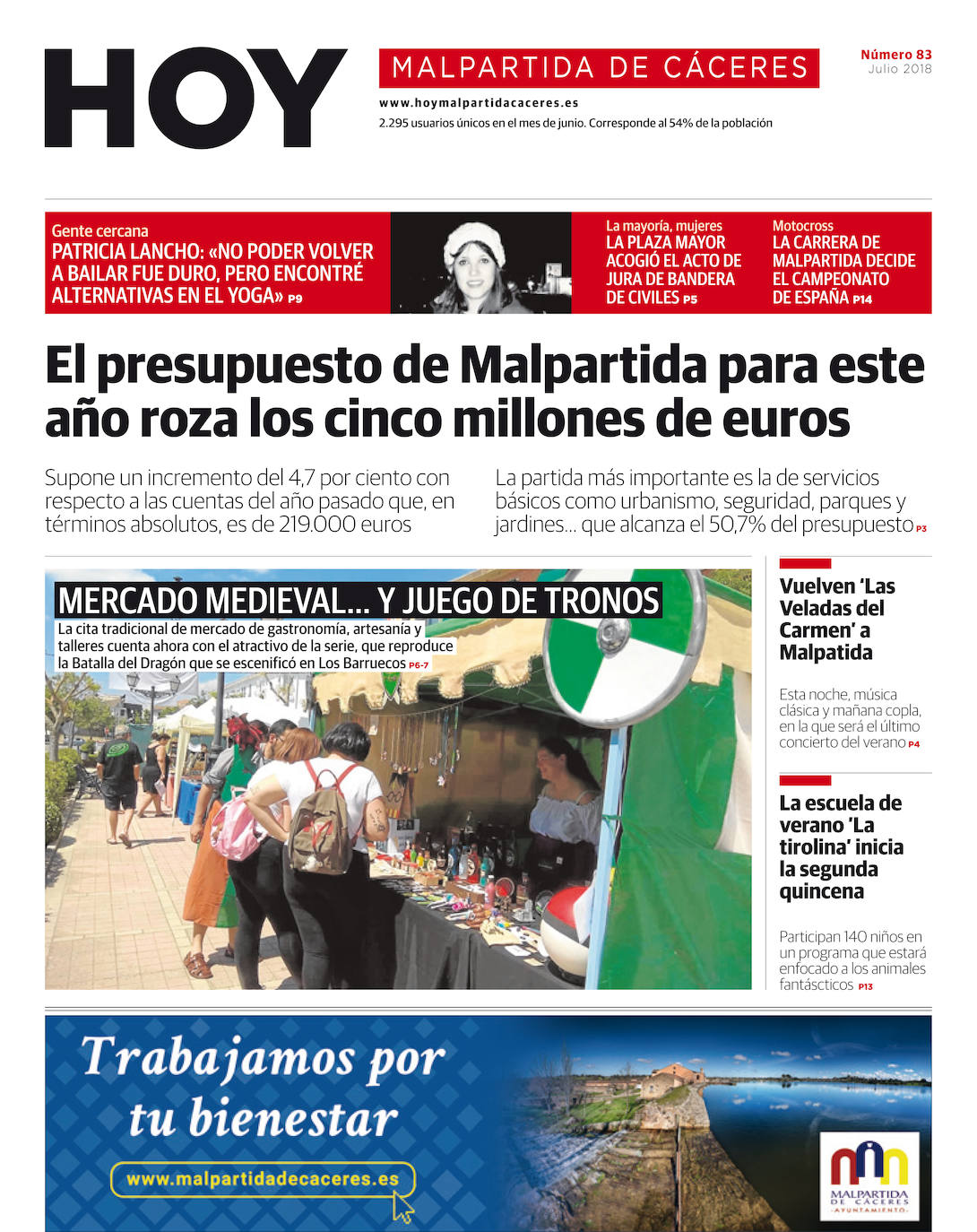 Fotos: Malpartida, portada a portada