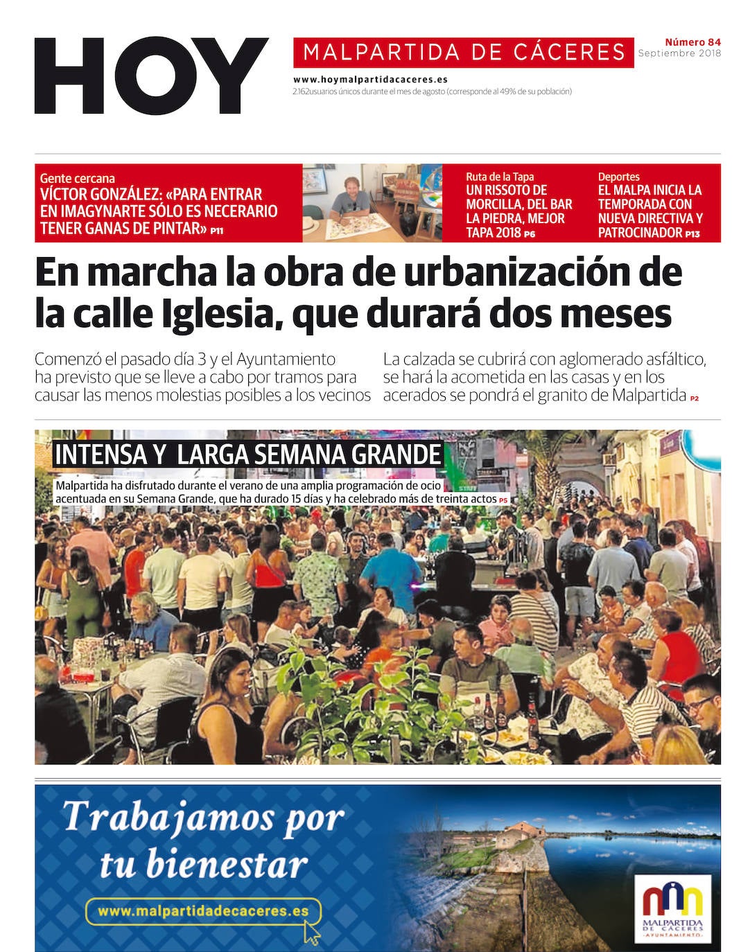 Fotos: Malpartida, portada a portada