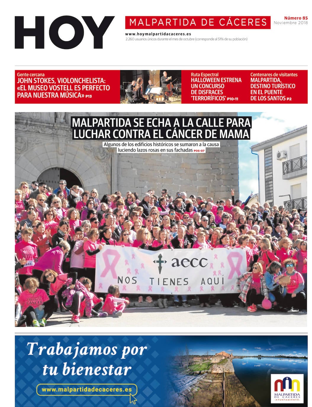 Fotos: Malpartida, portada a portada