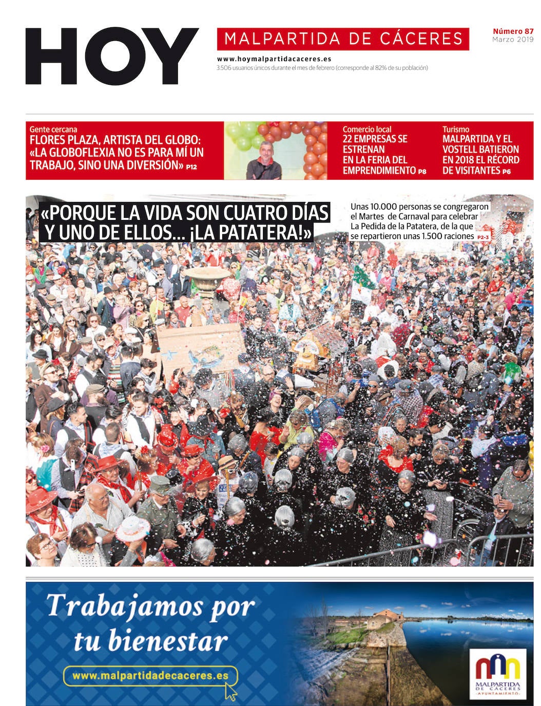 Fotos: Malpartida, portada a portada