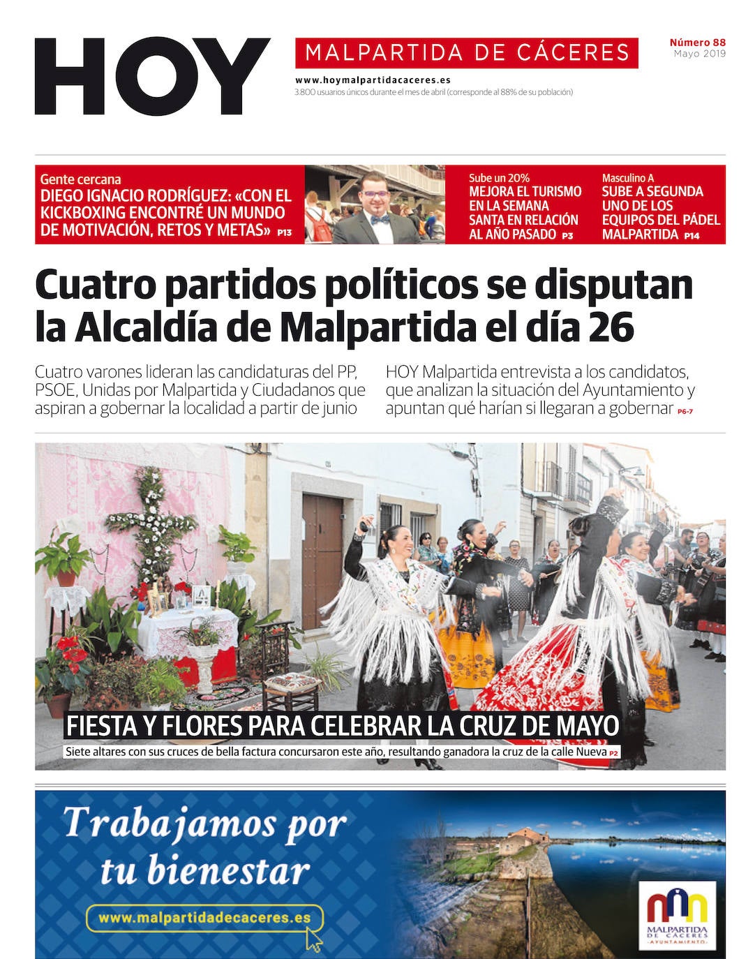 Fotos: Malpartida, portada a portada