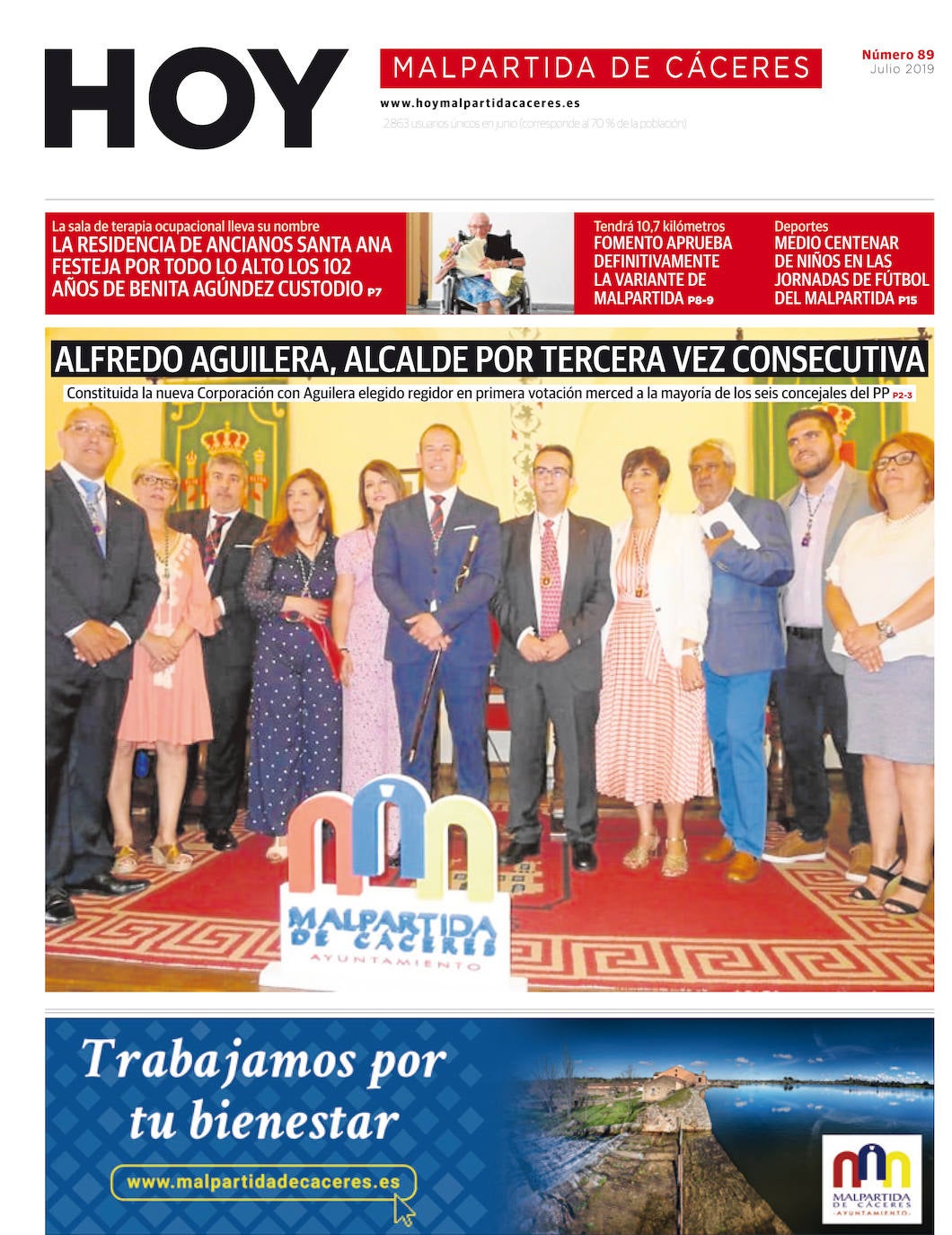Fotos: Malpartida, portada a portada