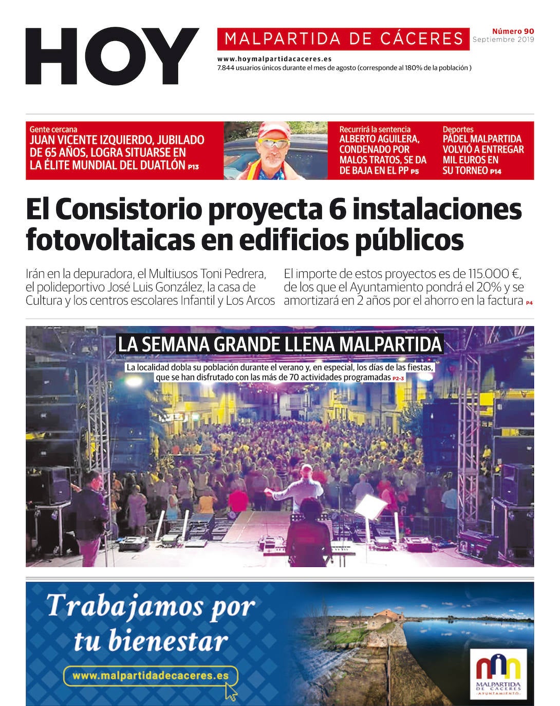 Fotos: Malpartida, portada a portada