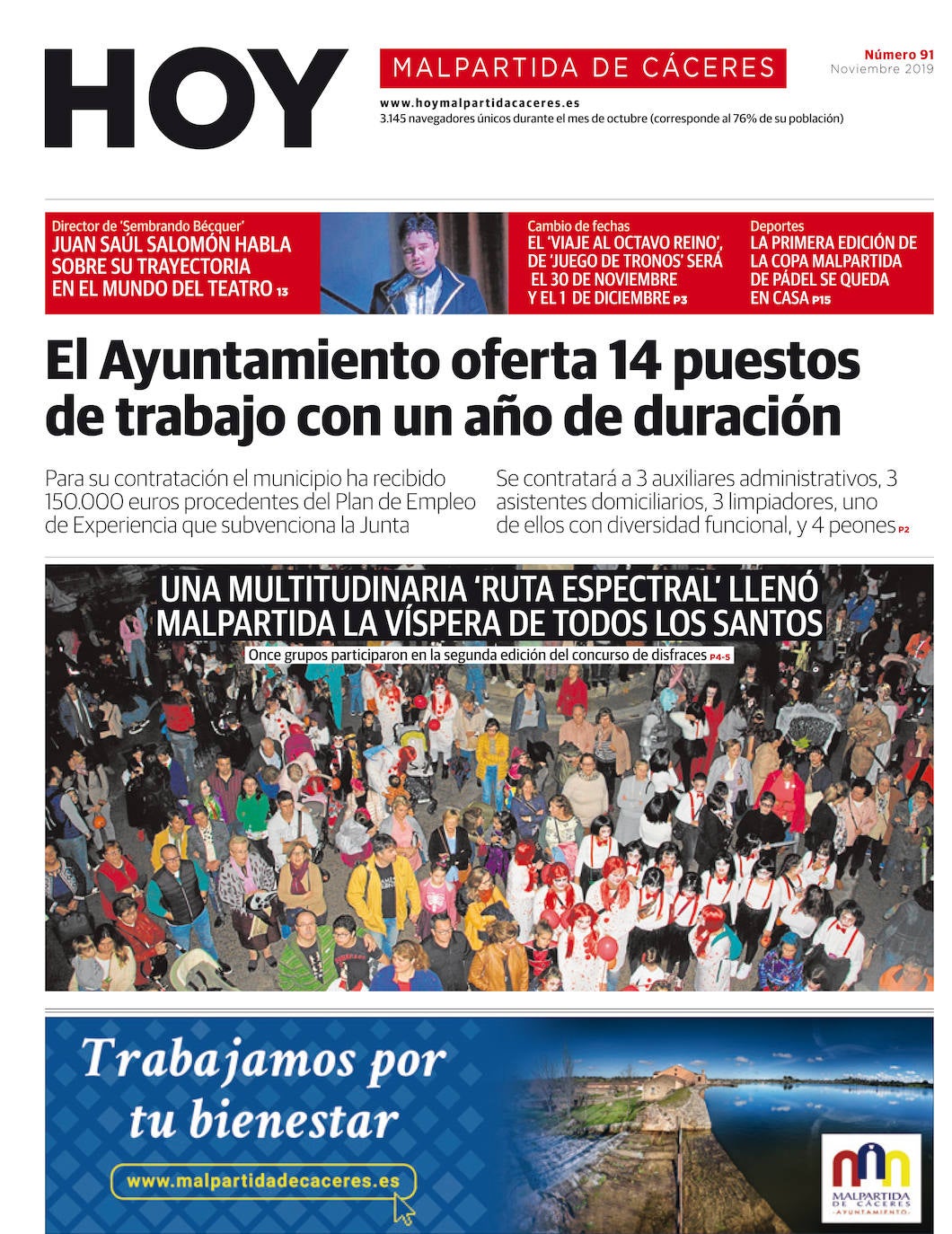 Fotos: Malpartida, portada a portada