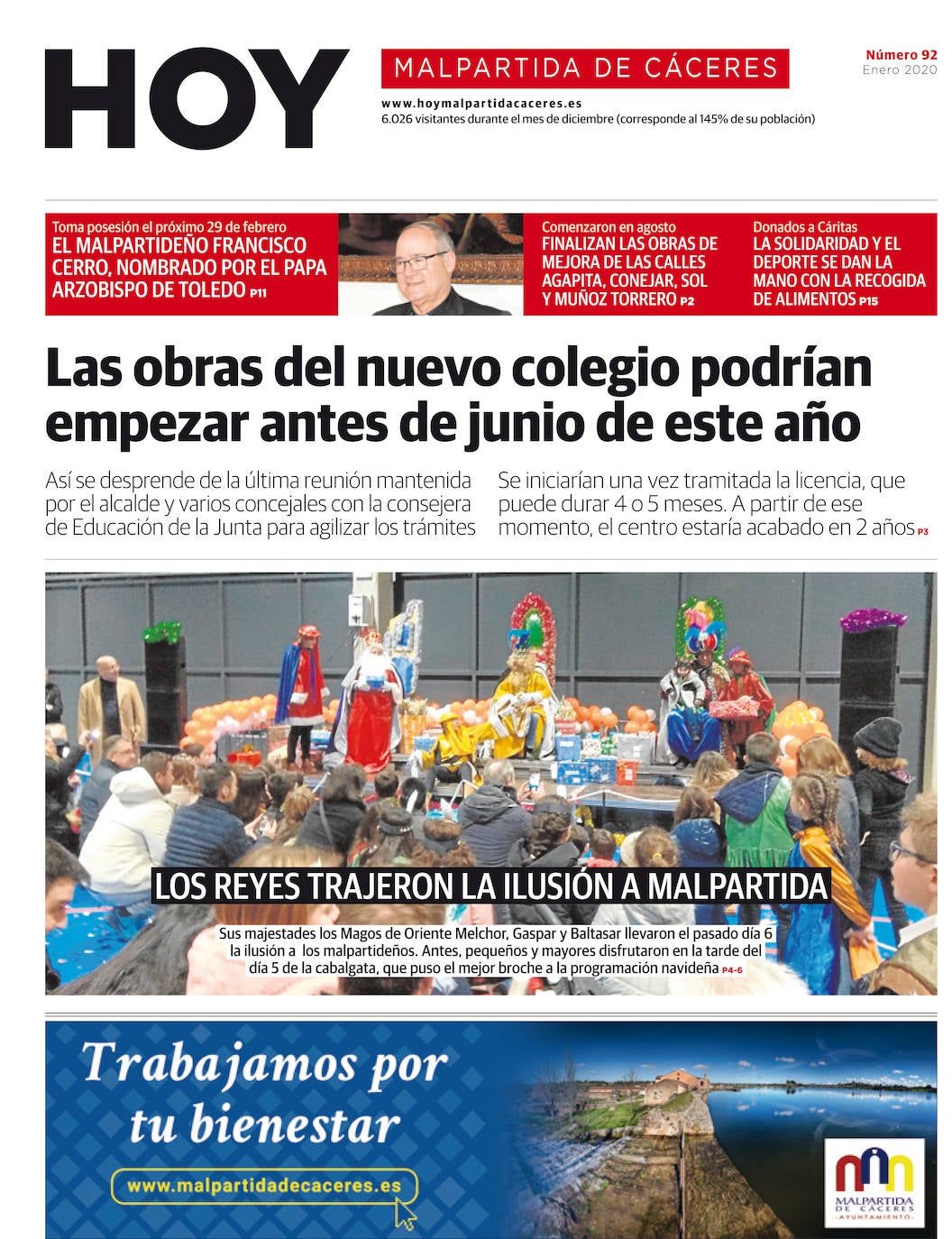 Fotos: Malpartida, portada a portada