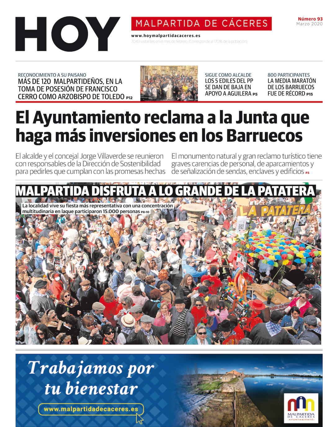 Fotos: Malpartida, portada a portada