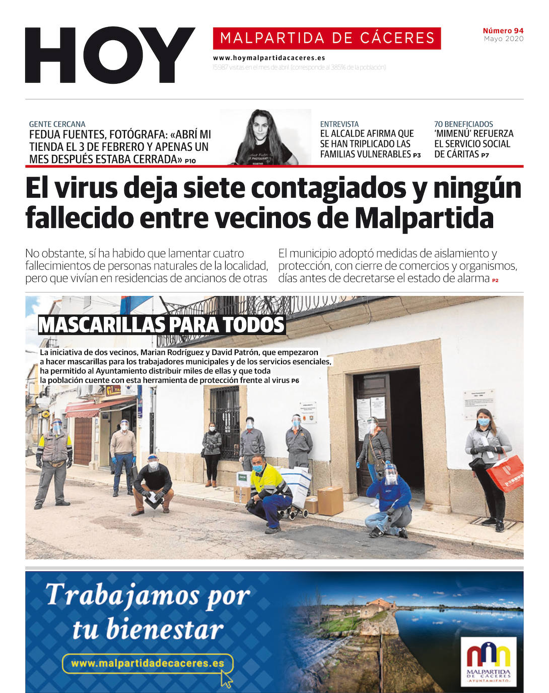 Fotos: Malpartida, portada a portada