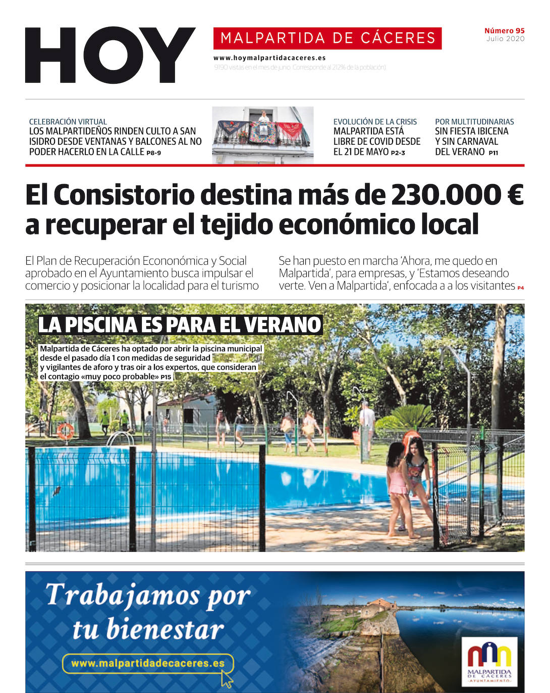 Fotos: Malpartida, portada a portada